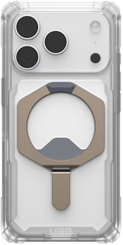Чохол UAG для iPhone 17 Pro, Plasma XTE MagSafe, Clear/Titanium