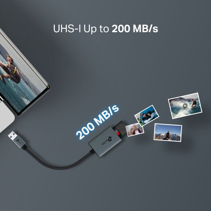 USB-Концентратор TP-Link UA430 1xSD, 1x-microSD, USB TypeA
