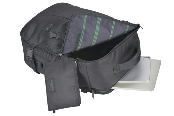 Рюкзак дорожній Tucano TUGO Premium ML 18", 28.5л, чорний