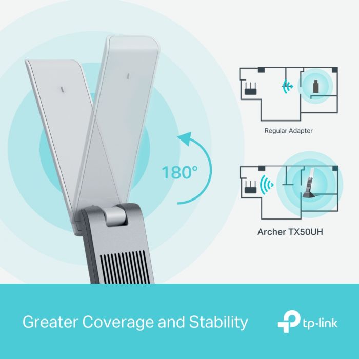 Адаптер WiFi TP-LINK Archer TX50UH AX3000, USB 3.0
