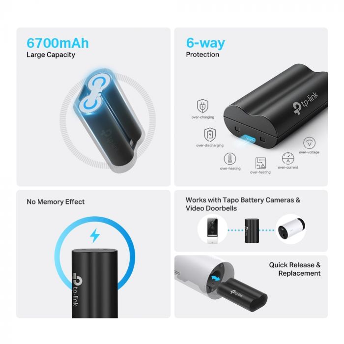 Акумуляторна батарея TP-LINK Tapo A100 6700 мАг