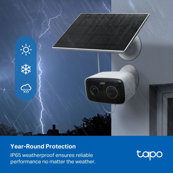 Комплект розумної бездротової камери TP-LINK TAPO C400 KIT 2K QHD та сонячної панелі