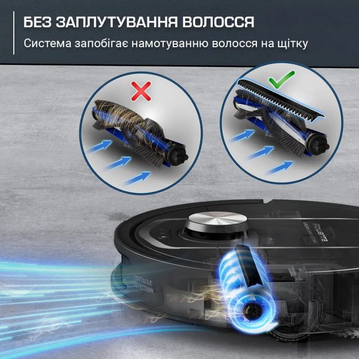 Робот-пилосос Rowenta миючий X-Plorer Serie 575 Max Standard, 10000ПаВт, h=10.5см, 0.22л, конт пил -0.3л, автон. робота до 120хв, чорний