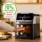 Мультипіч Tefal Easy Fry Silence XXL Smart Vision, 1800Вт, чаша-7л, сенсорне керув., 55 програм, з віконцем, пластик, нерж. сталь-чорний