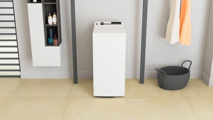 Пральна машина Whirlpool вертикальна, 6кг, 1200, B, 60см, дисплей, інвертор, білий