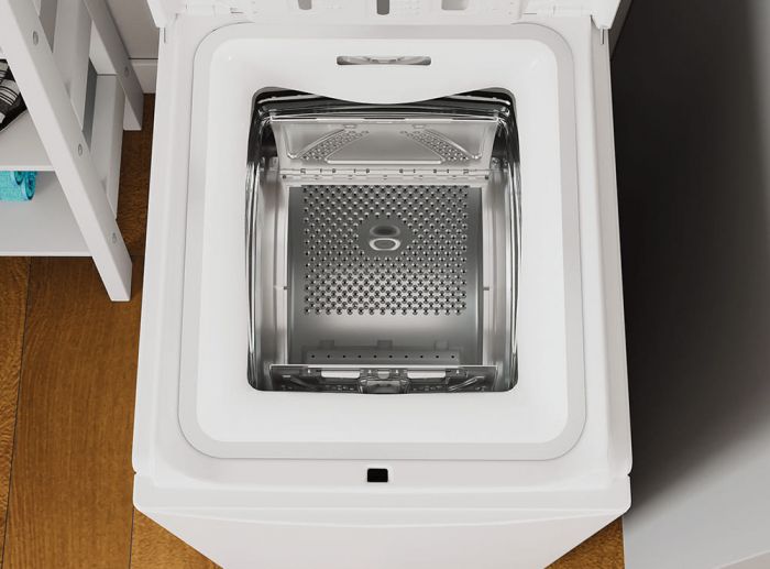 Пральна машина Indesit вертикальна, 6кг, 1000, C, 60см, дисплей, білий