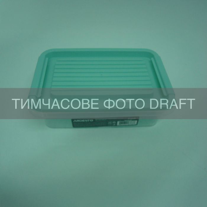 Контейнер для зберігання харчових продуктів ARDESTO Fresh 0.52л, пластик, прямокутна, блакитний