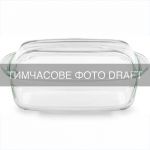 Форма для запікання з кришкою ARDESTO Black Mars 33x19x13см, боросилікатне скло, прямокутна, прозорий