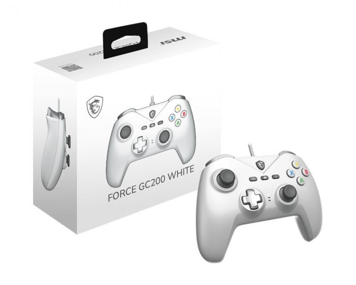 Геймпад MSI FORCE GC200 WHITE, USB-A, білий