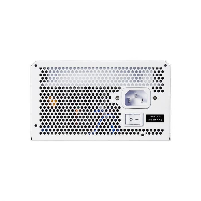 Блок живлення CHIEFTEC Vega M  (750W), >90%, 80+ Gold, 135мм FDB, 1xMB 24pin(20+4), 2xCPU 8pin(4+4), 3xMolex, 6xSATA, 4xPCIe 8pin(6+2), 1xPCIe GEN5 16pin, Fully Modular, White