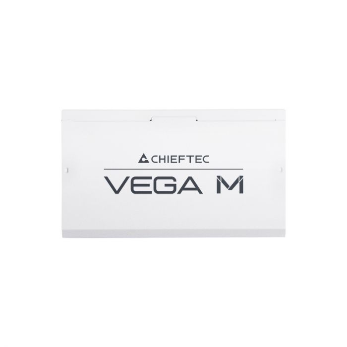 Блок живлення CHIEFTEC Vega M  (850W), >90%, 80+ Gold, 135мм FDB, 1xMB 24pin(20+4), 2xCPU 8pin(4+4), 3xMolex, 6xSATA, 4xPCIe 8pin(6+2), 1xPCIe GEN5 16pin, Fully Modular, White