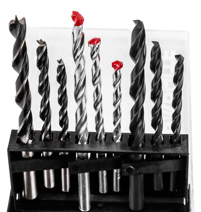 Набір свердл GRAPHITE по металу, цеглі: 5-6, 8, 9шт