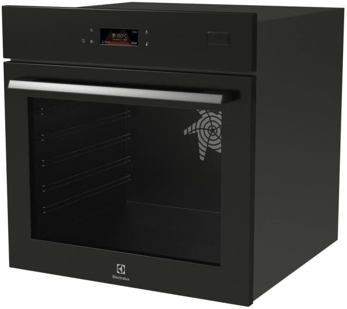 Духова шафа Electrolux електрична, 70л, А++, пара, дисплей, конвекція, ф-ція пароварки, телескопічні напрямні, чорний