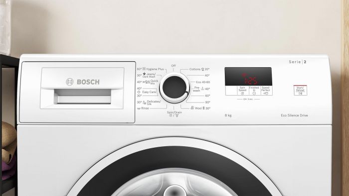 Пральна машина Bosch фронтальна, 8кг, 1200, A, 59см, дисплей, білий