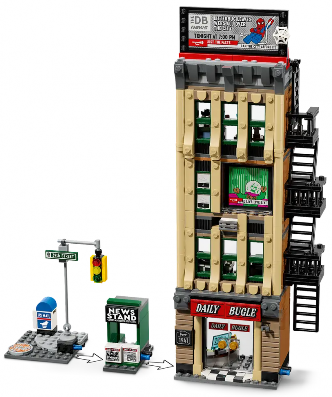 Конструктор LEGO Super Heroes Людина-павук проти Містеріо: Дейлі Б'юґл