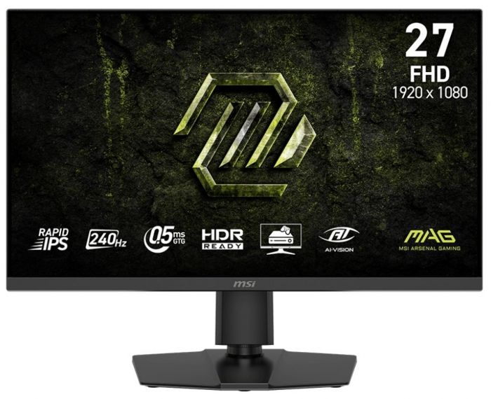 Монітор MSI 27" MAG 272PF-X24 2xHDMI, DP, MM, IPS, 1920x1080, 240Hz, 0.5ms, sRGB 122%, AdaptiveSync, Pivot