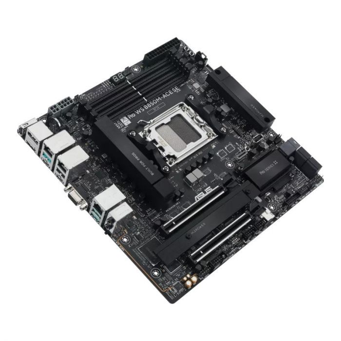 Материнcька плата ASUS PRO WS B850M-ACE SE sAM5 B850 4xDDR5 M.2 HDMI DP D-Sub USB Type-C mATX