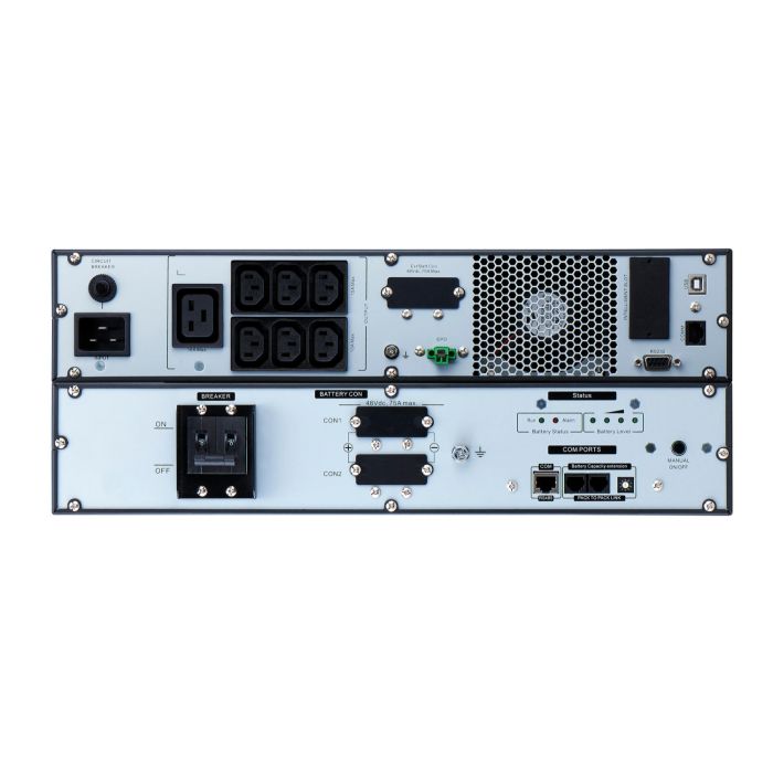 Джерело безперебійного живлення APC Easy UPS On-Line Li-Ion SRVL 3000VA/2700W, LCD, USB, RS232, RT 4U, Extended runtime, 6хC13 + 1хC19