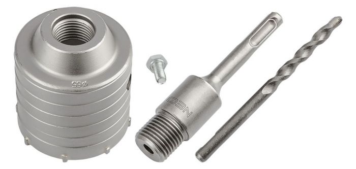 Коронка по бетону Neo Tools, біметалічна, SDS+, 65мм