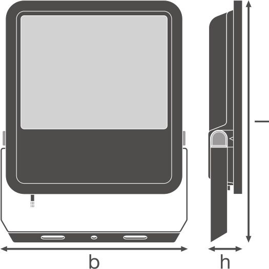 Прожектор LEDVANCE FLOODLIGHT 133Вт 20000Лм 4000K чорний