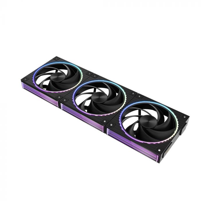 Корпусний вентилятор Zalman ZM-DF120  ARGB,  120мм, 800-2300rpm, 4pin, PWM, 3pin+5VARGB, 34,5dBa, POGO pin, Magnetic,  чорний