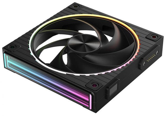 Корпусний вентилятор Zalman ZM-DF120  ARGB,  120мм, 800-2300rpm, 4pin, PWM, 3pin+5VARGB, 34,5dBa, POGO pin, Magnetic,  чорний