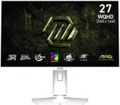 Монітор MSI 27" MAG 274QRFW-X32 2xHDMI, DP, Audio, IPS, 2560x1440, 320Hz, 0.5ms, sRGB 129%, FreeSync, Pivot, HDR400, білий