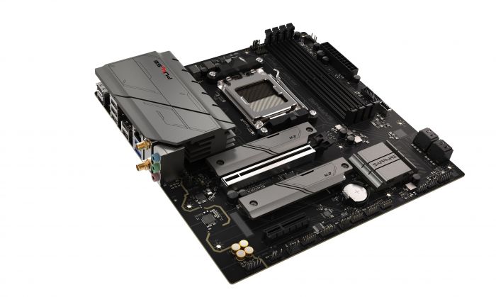 Материнcька плата SAPPHIRE PULSE B850M WIFI sAM5 B850 4xDDR5 M.2 HDMI DP WiFi BT mATX