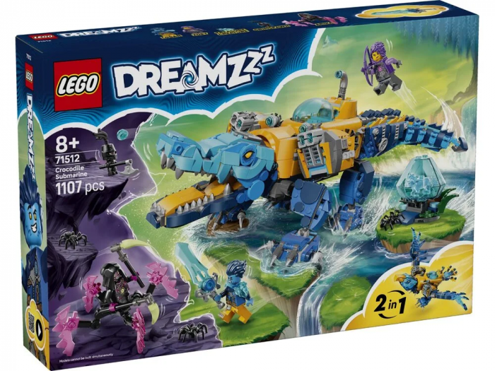 Конструктор LEGO DREAMZzz Підводний човен-крокодил