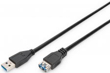 Кабель ASSMANN USB 3.0 (AM/AF) 1.8м, чорний