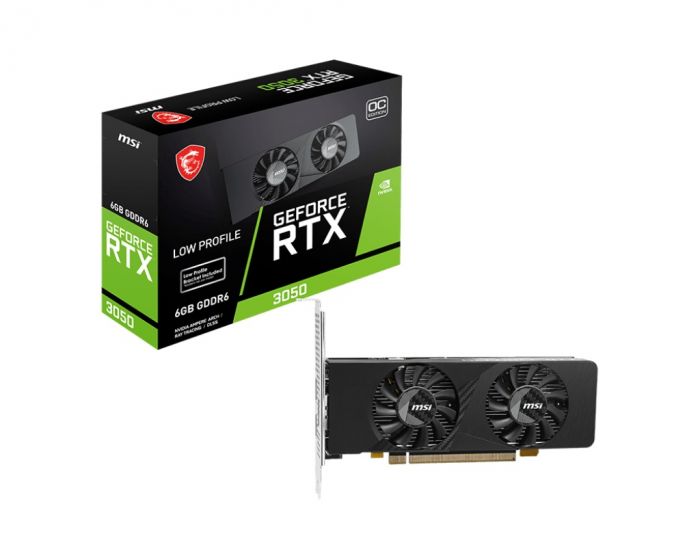 Відеокарта MSI GeForce RTX 3050 6GB GDDR6 LP E OC