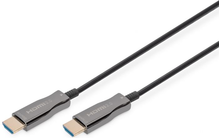 Кабель DIGITUS HDMI UHD 4K, AOC hybrid-fiber, type A M/M, 30м, чорний