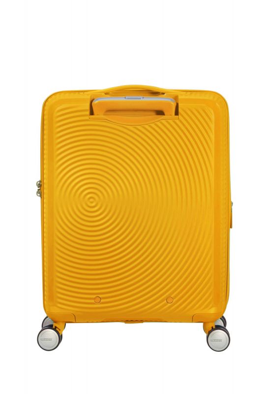 Валіза American Tourister, Soundbox, поліпропілен, мала, 55см, 35.5/41л, TSA, 4 колеса, EXP, жовтий