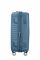 Валіза American Tourister, Soundbox, поліпропілен, середня, 67см, 71.5/81л, TSA, 4 колеса, EXP, сіро-синій