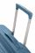 Валіза American Tourister, Soundbox, поліпропілен, середня, 67см, 71.5/81л, TSA, 4 колеса, EXP, сіро-синій