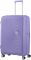 Валіза American Tourister, Soundbox, поліпропілен, велика, 77см,  97/110л, TSA, 4 колеса, EXP, лавандовий