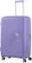 Валіза American Tourister, Soundbox, поліпропілен, велика, 77см,  97/110л, TSA, 4 колеса, EXP, лавандовий