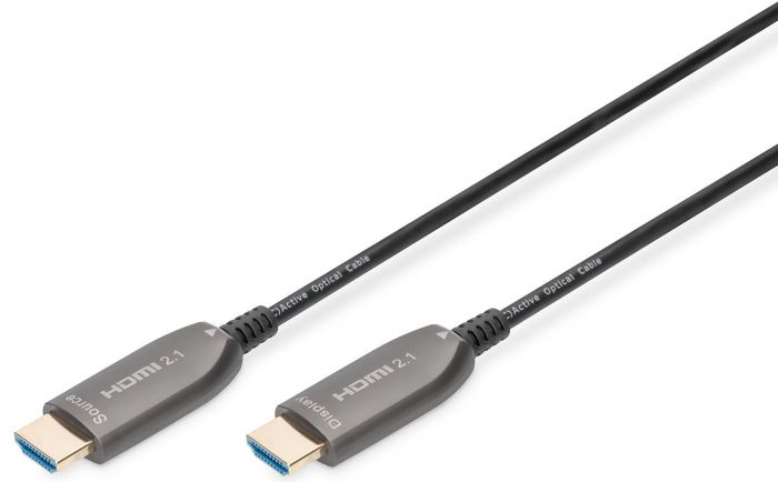 Кабель DIGITUS HDMI UHD 8K, AOC hybrid-fiber, type A M/M, 10м, чорний