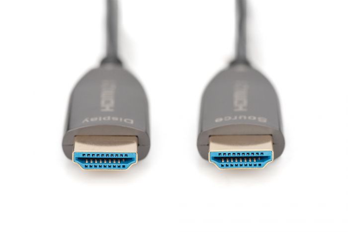 Кабель DIGITUS HDMI UHD 8K, AOC hybrid-fiber, type A M/M, 15м, чорний
