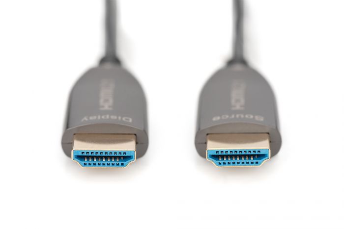 Кабель DIGITUS HDMI UHD 8K, AOC hybrid-fiber, type A M/M, 30м, чорний