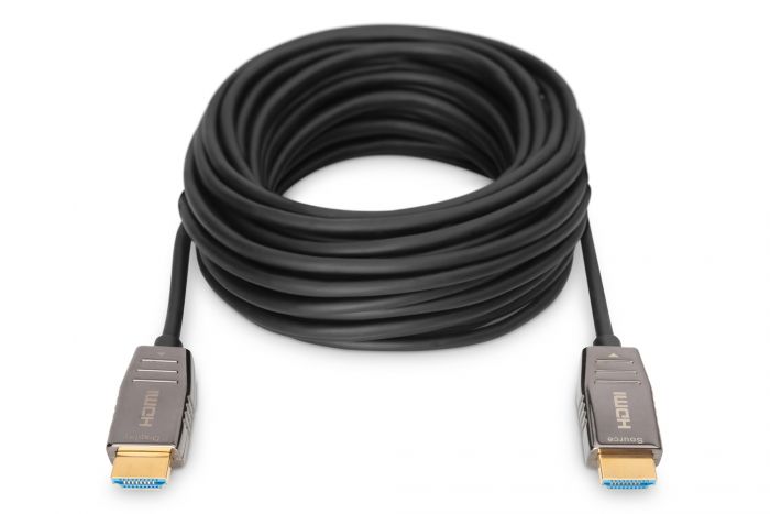 Кабель DIGITUS HDMI UHD 8K, AOC hybrid-fiber, type A M/M, 30м, чорний