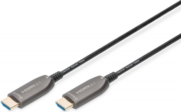 Кабель DIGITUS HDMI UHD 8K, AOC hybrid-fiber, type A M/M, 30м, чорний