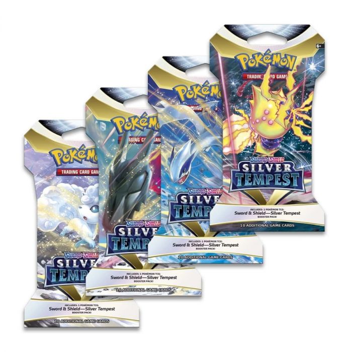 Колекційна карткова гра Pokemon: Silver Tempest Sleeved, бустер пак (1 шт)