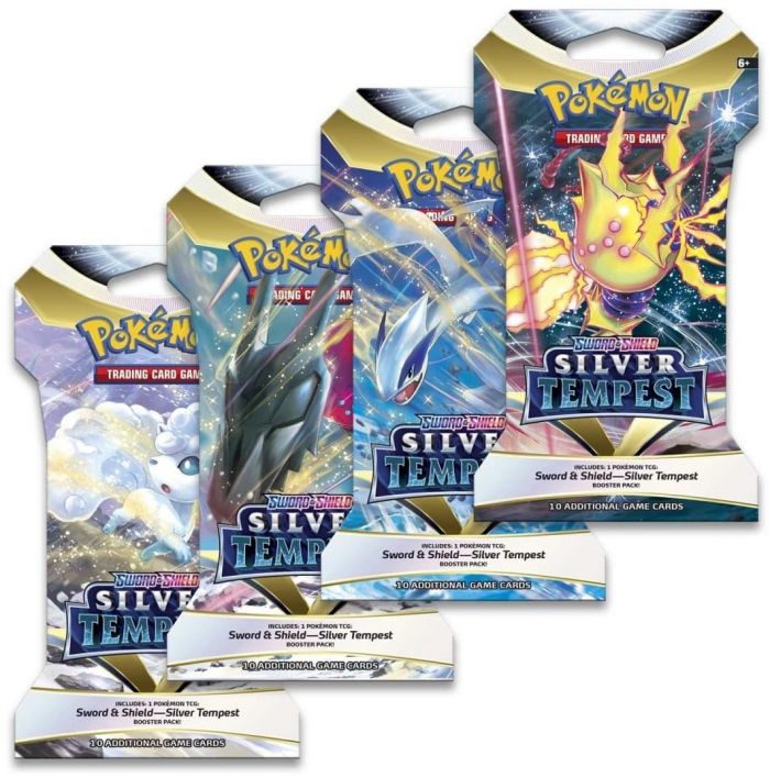 Колекційна карткова гра Pokemon: Silver Tempest Sleeved, бустер пак (1 шт)