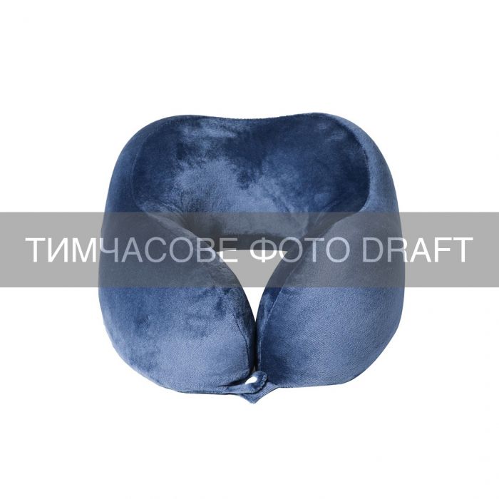 Подушка ортопедична ARDESTO Sleepwell Travel 27х24х14см, для шиї, піна меморі, синій