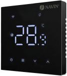Терморегулятор Navin WT410B-3А 5...35 °C для котлів опалення електронний Wi-Fi Tuya, Smart Life провідне підключення 230В чорний