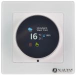 Терморегулятор Navin EH20R-16A 5...35 °C для теплої підлоги електронний Wi-Fi Tuya, Smart Life вбудований дротовий датчик 16A 230В білий