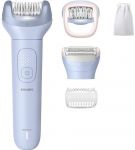 Епілятор Philips Series 8000 дисковий, аккумул., пінцет.-32, волог.+сух., насадок-4, чохол біло-голубий
