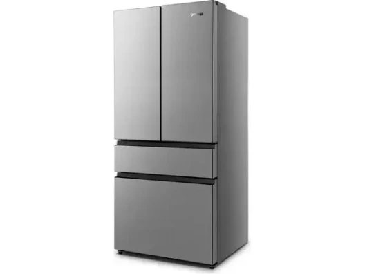 Холодильник SBS Gorenje, франц.дверцята, 182x80x71см, 2 дв., Х- 302л, М- 178л, A+, NF+,  Інвертор, Дисплей, Сірий