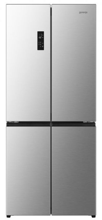 Холодильник SBS Gorenje, 190х65х80см, 4 двері, 311(149)л, А+, NoFrost+, Інвертор , Зона св-ті, Диспл, нерж